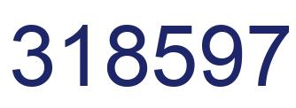 Number 318597 blue image