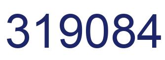 Number 319084 blue image