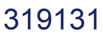 Number 319131 blue image