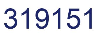 Número 319151 imagen azul