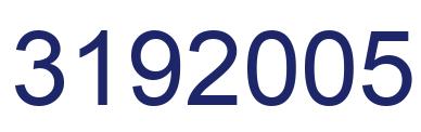 Number 3192005 blue image