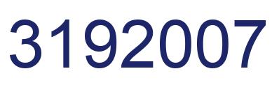 Number 3192007 blue image