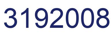 Number 3192008 blue image
