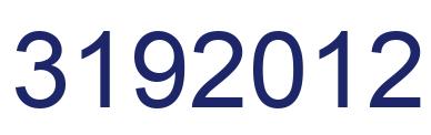 Number 3192012 blue image