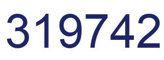 Number 319742 blue image