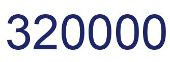 Number 320000 blue image