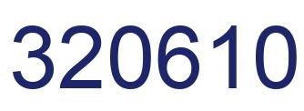 Number 320610 blue image