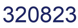 Number 320823 blue image