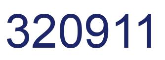 Number 320911 blue image
