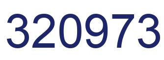 Number 320973 blue image
