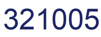 Number 321005 blue image
