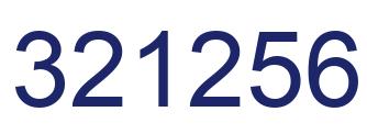 Número 321256 imagen azul