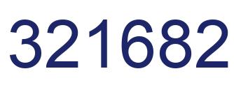 Number 321682 blue image