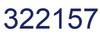 Number 322157 blue image