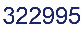 Número 322995 imagen azul