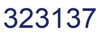 Número 323137 imagen azul