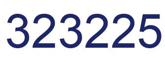 Number 323225 blue image