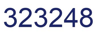 Number 323248 blue image
