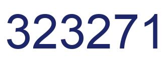 Number 323271 blue image