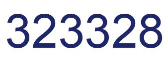 Number 323328 blue image