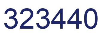 Number 323440 blue image