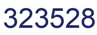 Number 323528 blue image