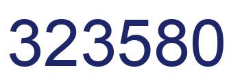 Número 323580 imagen azul