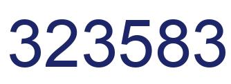 Número 323583 imagen azul