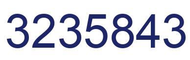 Número 3235843 imagen azul