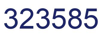 Número 323585 imagen azul