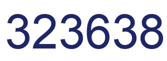 Number 323638 blue image