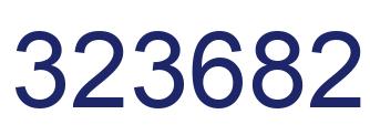 Number 323682 blue image