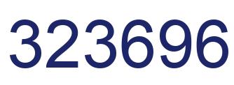 Number 323696 blue image