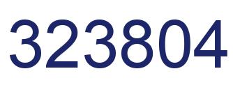 Número 323804 imagen azul