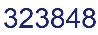 Number 323848 blue image
