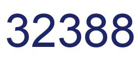 Number 32388 blue image