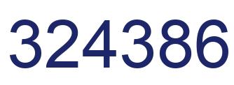 Número 324386 imagen azul