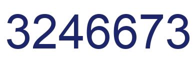 Número 3246673 imagen azul