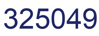 Número 325049 imagen azul
