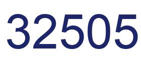 Number 32505 blue image
