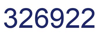 Número 326922 imagen azul