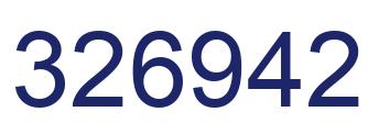 Número 326942 imagen azul