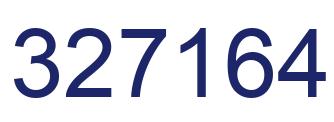 Number 327164 blue image