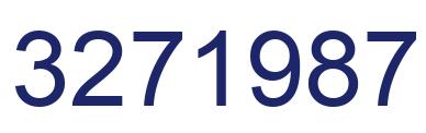 Number 3271987 blue image