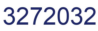 Number 3272032 blue image