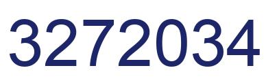 Number 3272034 blue image