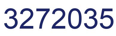 Number 3272035 blue image