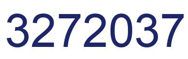Number 3272037 blue image