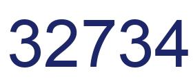 Número 32734 imagen azul