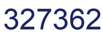 Number 327362 blue image